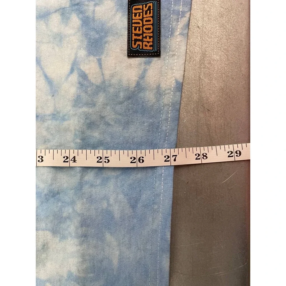 Steven Rhodes Coping Mechanism TShirt Size Small‎ Blue Tie Dye Fetal Position